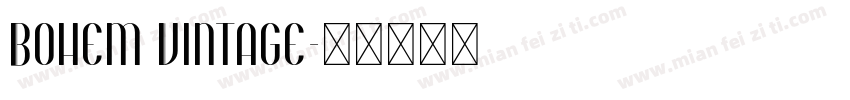 Bohem Vintage字体转换